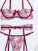 Σετ Σουτιέν Flower Mystery Με Ρυθμιζόμενο String Και Ζαρτιέρα 9764 Tipos Proion 2
