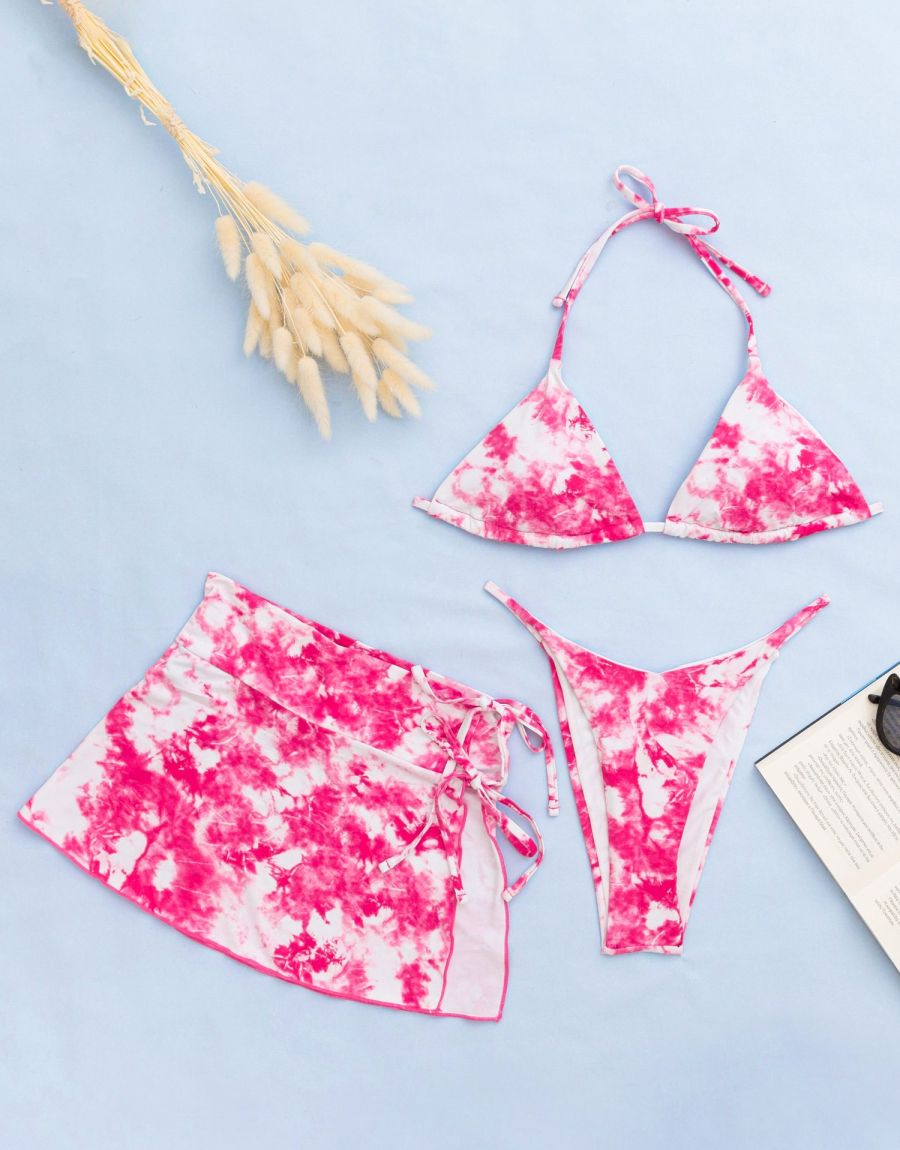 Μαγιό Τρίγωνο Ενισχυμένο Με Ρυθμιζόμενο Δετό Brazil Χωρίς Ραφές Μαγιό Μπικίνι Τρίγωνο Με Ψηλόμεσο Brazil Και Παρεό