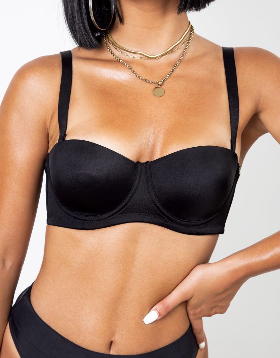 Σουτιέν Strapless Από Microfibra Χωρίς Ραφές Σουτιέν Strapless Από Microfibra Χωρίς Ραφές