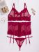 Σετ Bralette Δίχτυ Και Δαντέλα Με String Και Ζαρτιέρα 5196 Rodi Proion 3