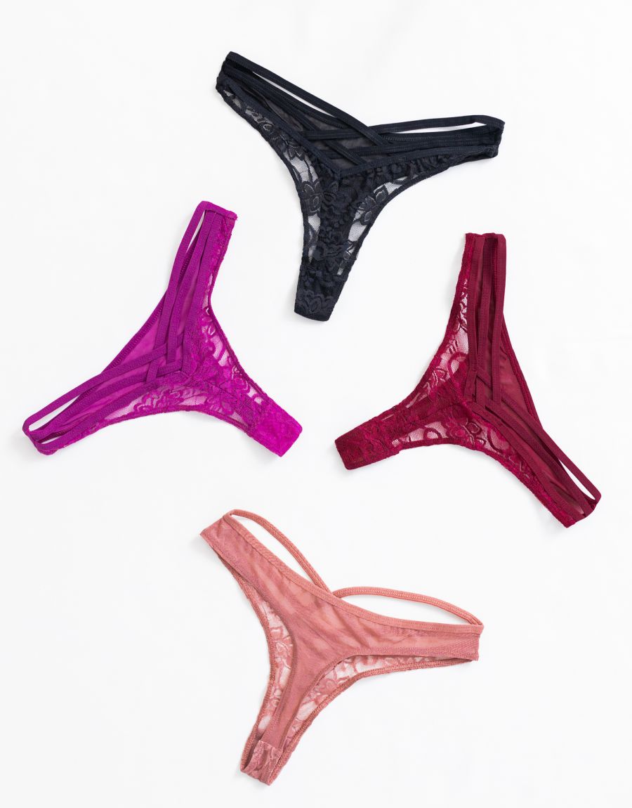 G-String Διαφάνεια Με Ρυθμιζόμενη Αλυσίδα String Δαντέλα Διαφάνεια