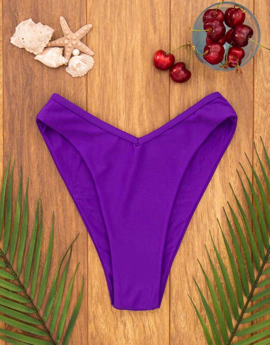 Μονοκίνι Brazil Ψηλόμεσο Με Εξώραφο Κορδονάκι Στα Πλαϊνά Μονοκίνι Ψηλόμεσο Σε Γραμμή V High Rise