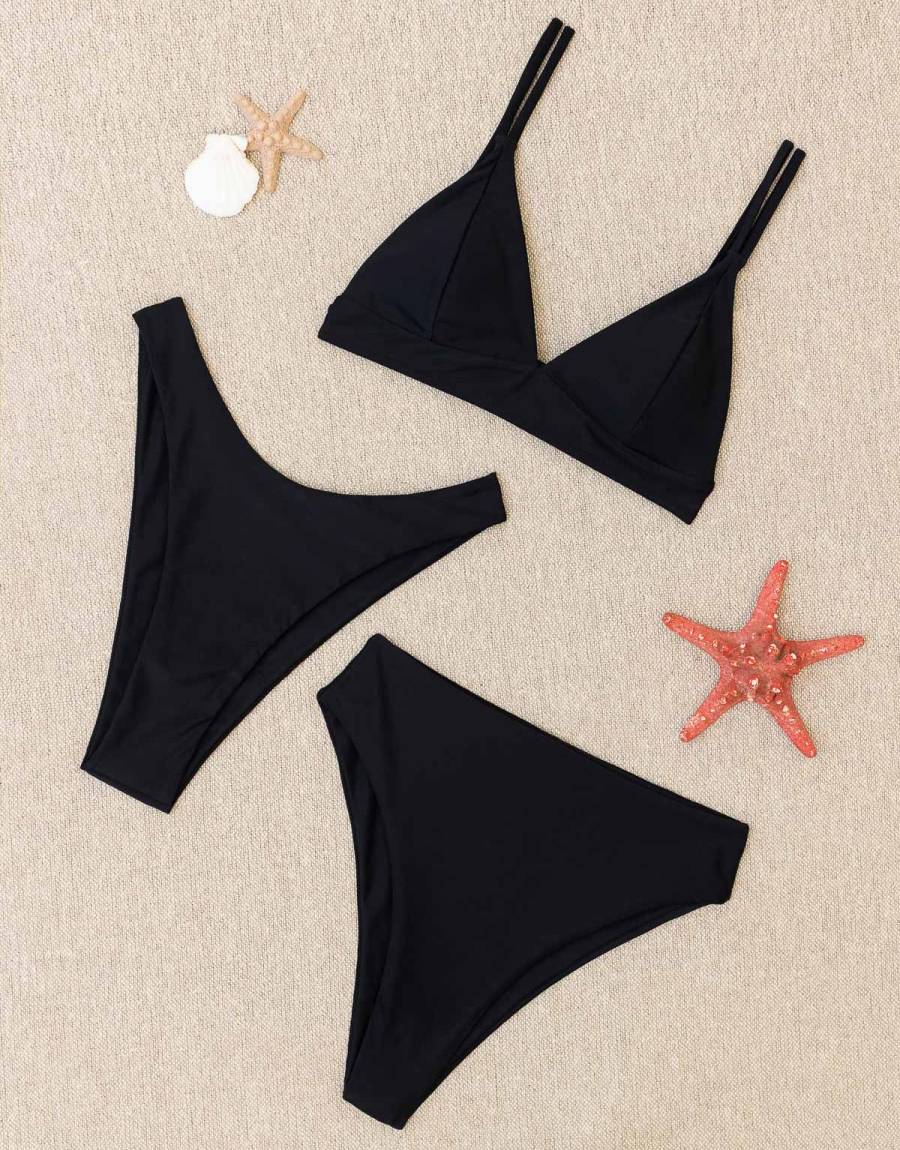 Μαγιό Μπικίνι Τρίγωνο με 2 Brazil (Ψηλόμεσο και V High Rise)