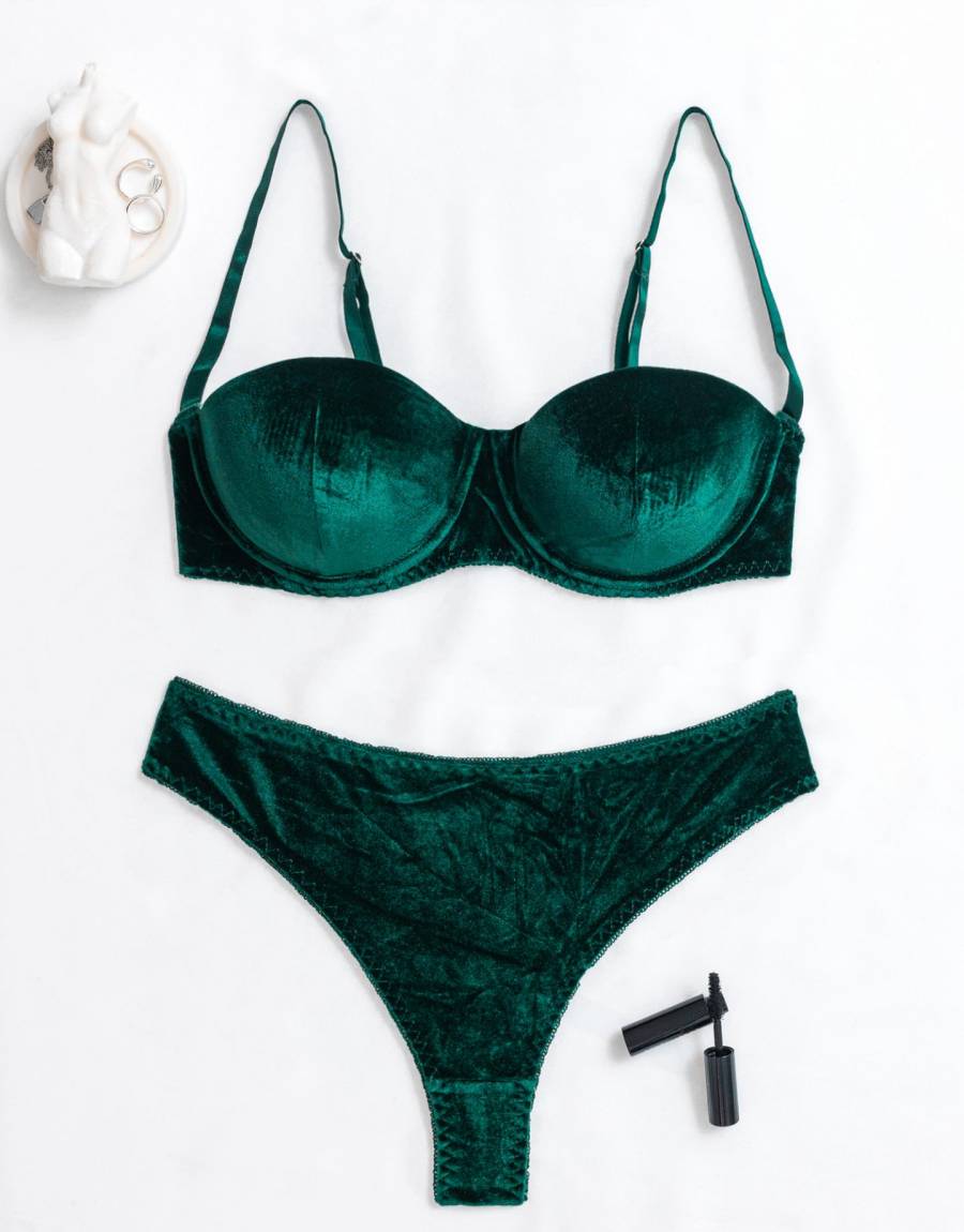 Σετ Σουτιέν Βελούδο με Brazil