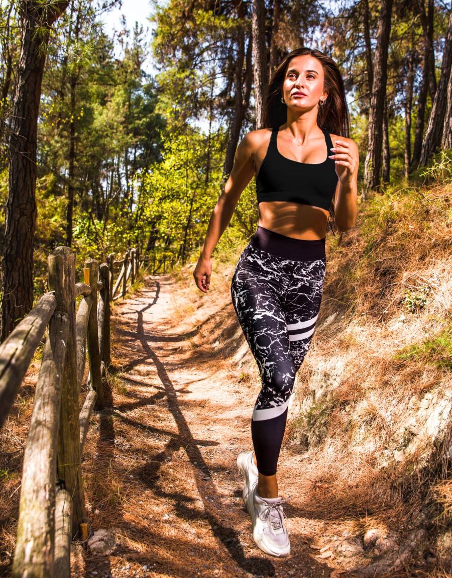 Dark Marble Glam Αθλητικό Κολάν