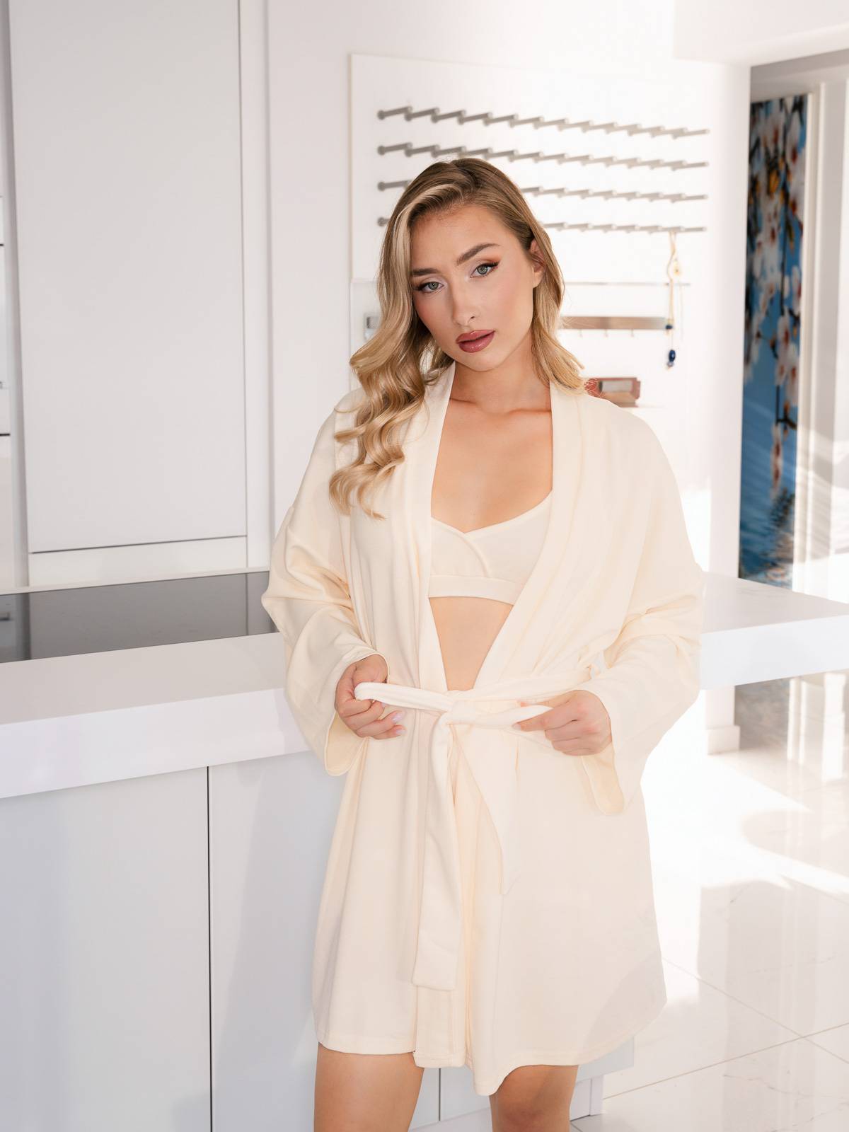 Σετ Πυτζάμα με Babydoll και Ρόμπα (3 pieces set)