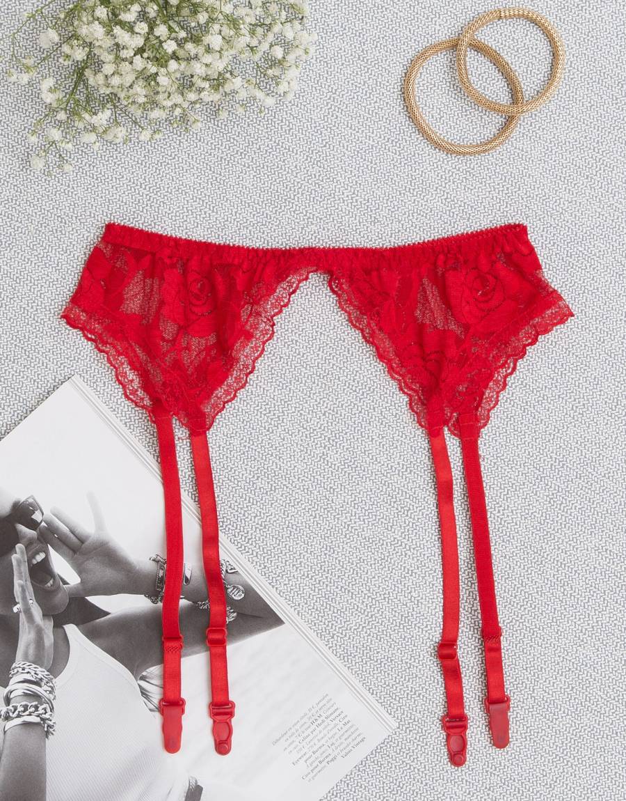 Ζαρτιέρα με Κεντημένη Δαντέλα