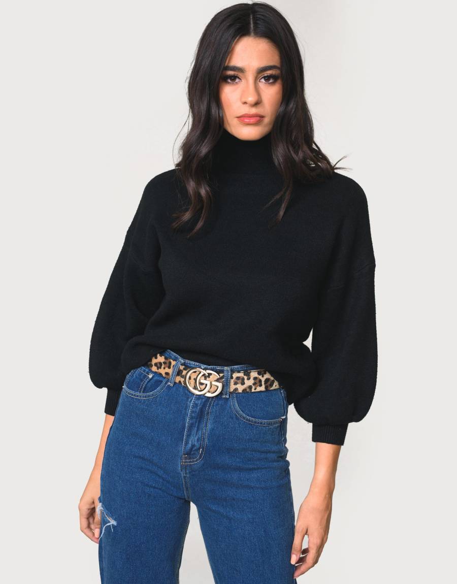 Πουλόβερ Oversize με Εντυπωσιακά Μανίκια