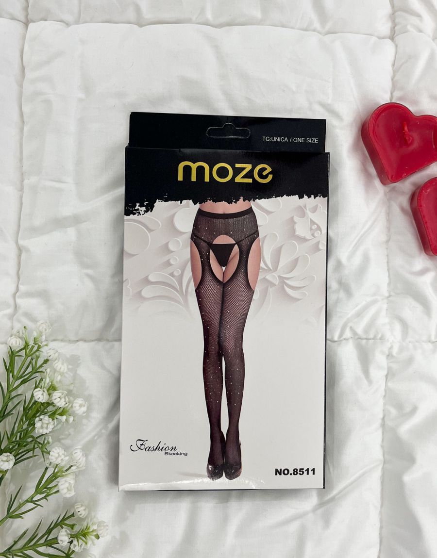 Καλσόν Διχτάκι Με Strass Και Ανοιχτό Καβάλο