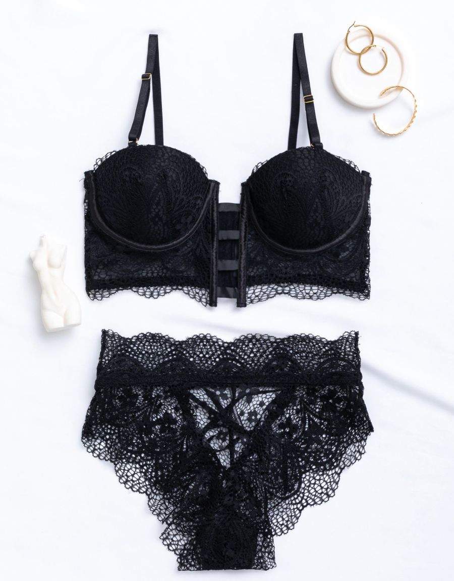 Σετ Μπουστάκι Με Brazil Ψηλόμεσο Και Χιαστί Λεπτομέρειες