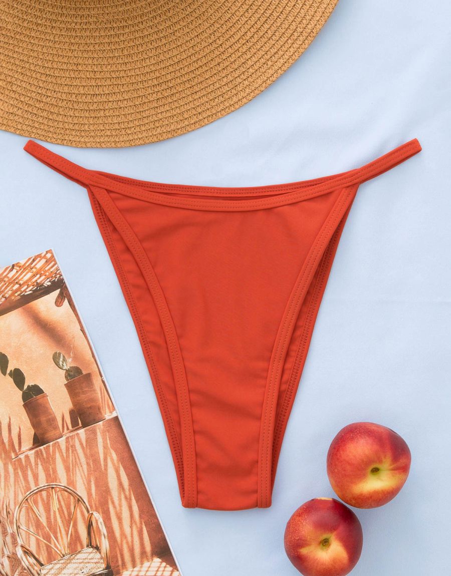 Μονοκίνι Brazil Ψηλόμεσο Με Εξώραφο Κορδονάκι Στα Πλαϊνά